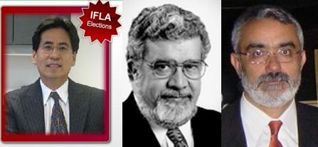 Foto de los candidatos hispanos a presidentes de la IFLA