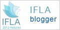 Icono con logotipo del Congreso y la indicación de ser blogero de IFLA