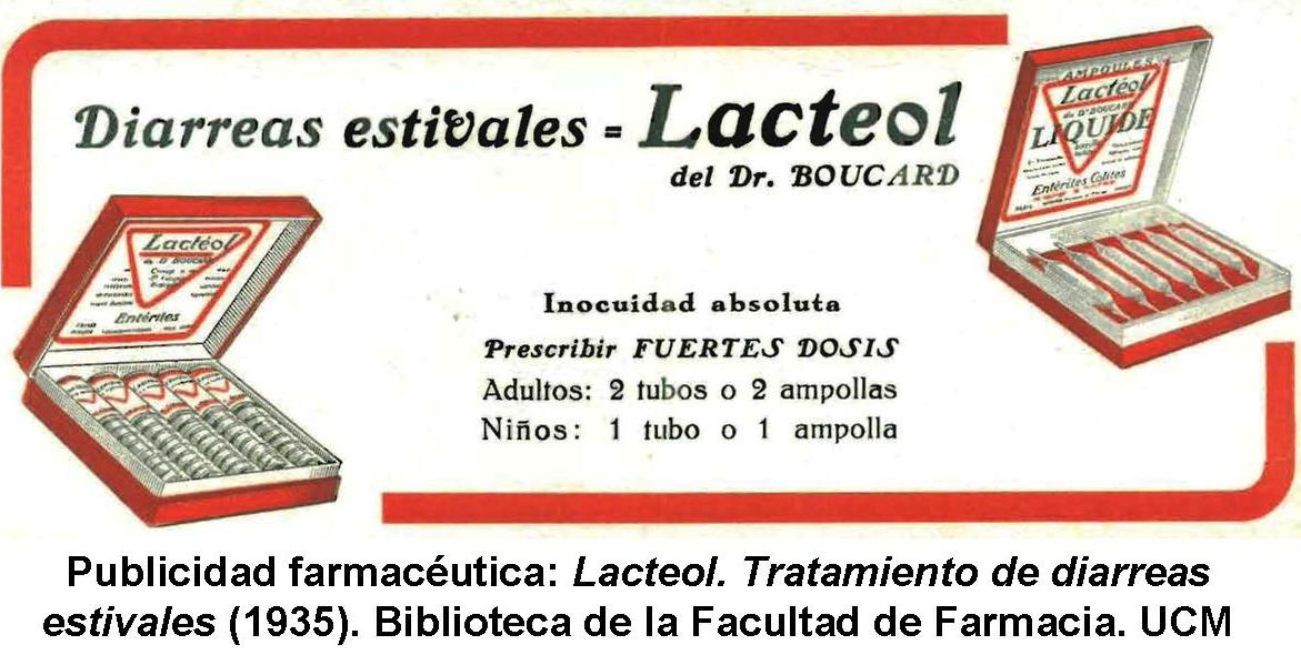 Publicidad farmacéutica. Lacteol