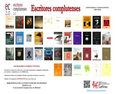 Cartel Escritores comlutenses 2013