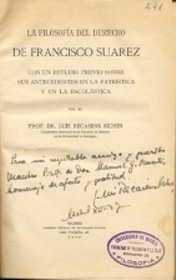 La filosofa del derecho de Francisco Surez