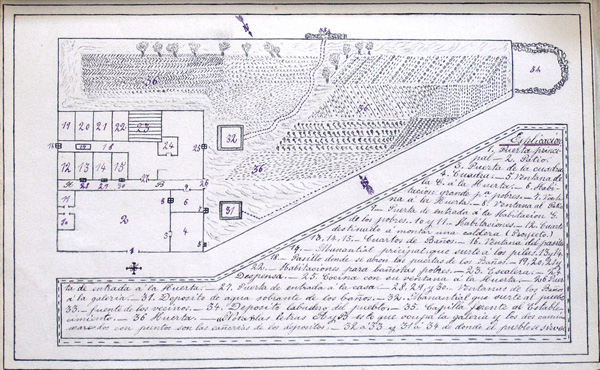 Plano del Balneario de San Adrián (León) de 1879