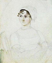 Retrato en acuarela de Jane Austen