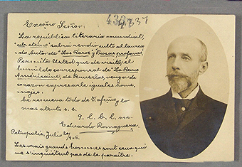 Documento del Archivo “Rubén Darío” en la BH