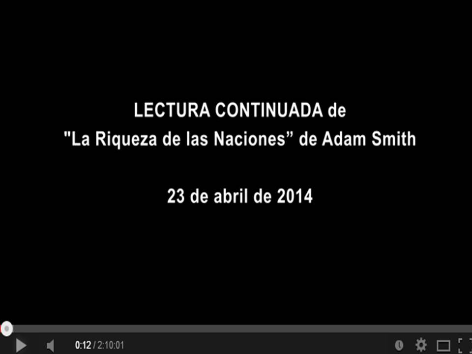 Vídeo lectura Adam Smith