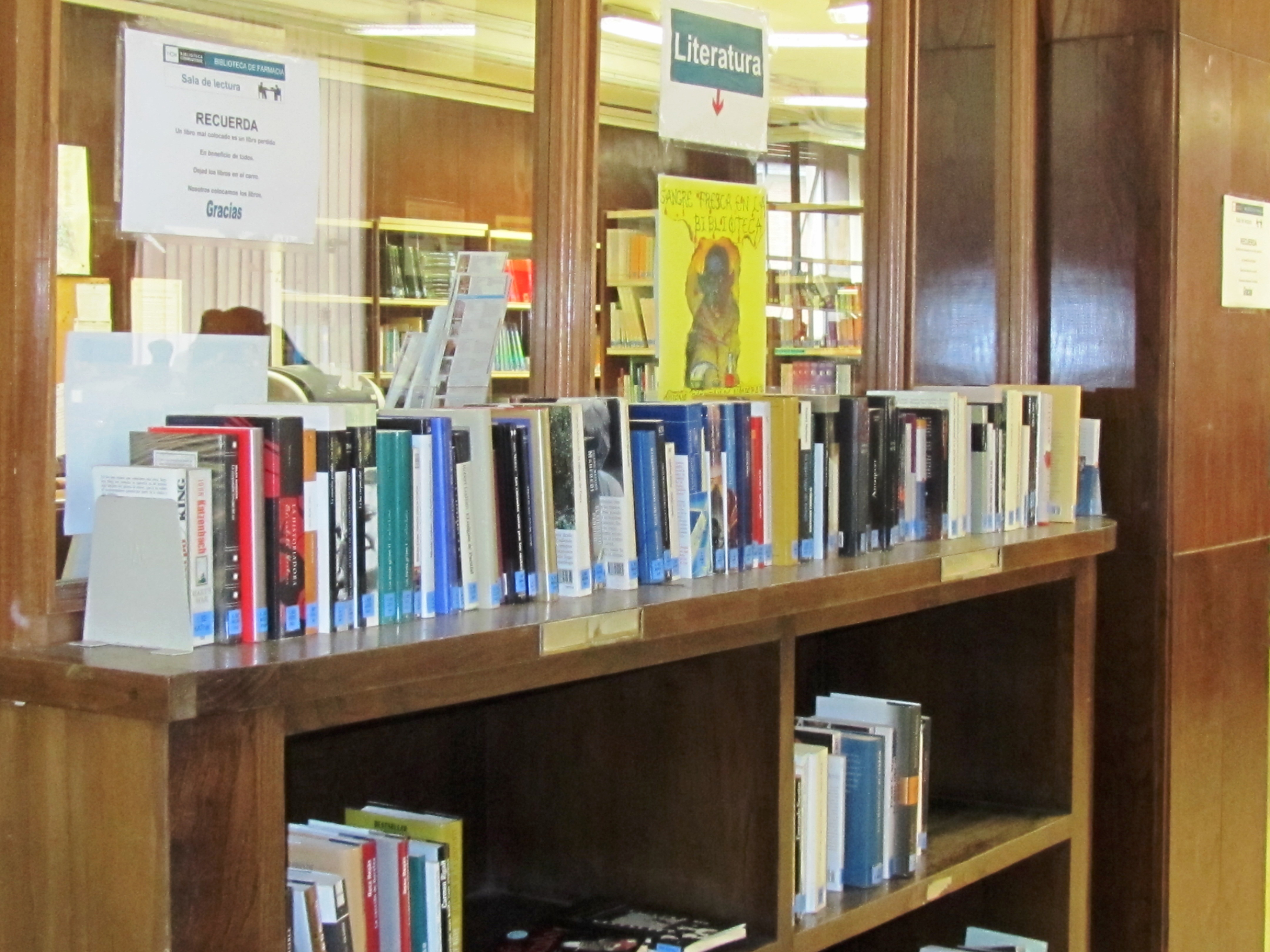 Biblioteca de Farmacia. Colección de Novelas antes de agosto de 2012