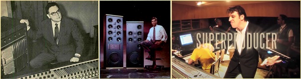 A la izquierda el viejo paradigma de productor. En el centro su oyente prototípico.  A la derecha Chilly Gonzales como Superproducer.