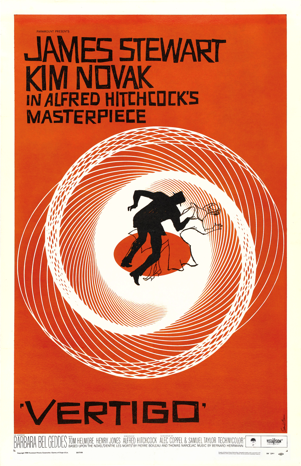 Theatrical poster for the film Vertigo