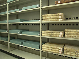 Almacenamiento horizontal de libros de gran formato