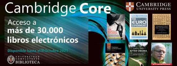 Nueva colección, Cambridge Core, más de 30.000 libros electrónicos a tu disposición