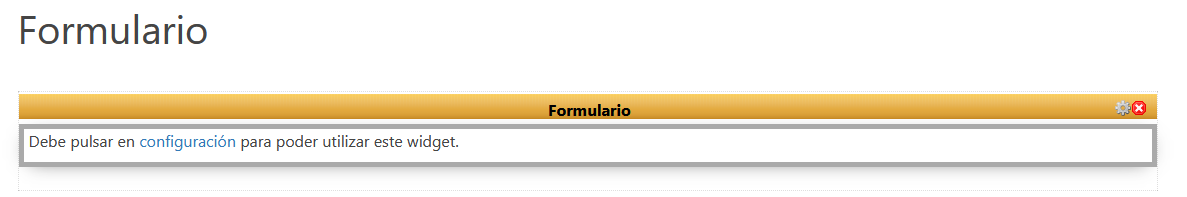 widget Formulario