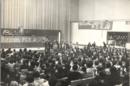 Presentación del PCE en la Facultad de Filosofía (edificio B) de la Universidad Complutense de Madrid. Febrero 1977.