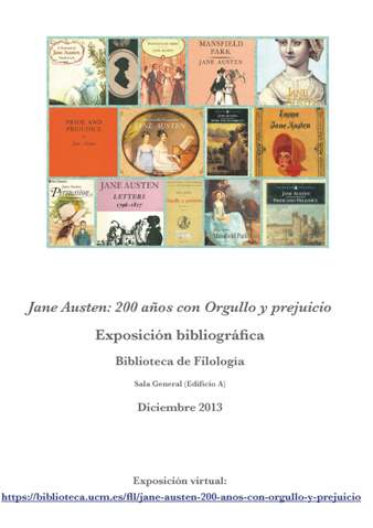 Cartel Exposición Jane Austen
