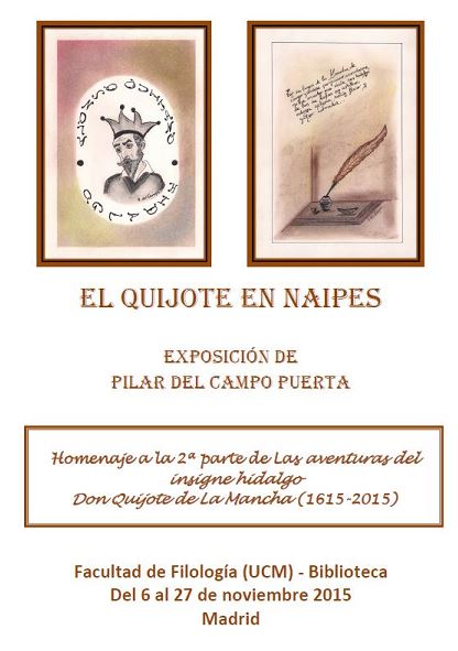 Cartel El Quijote en naipes