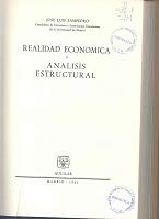 Sampedro, J.L. Realidad económica y análisis estructural, Madrid: Aguilar, 1961