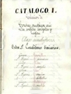 Catálogo de los objetos de Historia  Natural en el Gabinete del Instituto  de San Isidro.  1856
