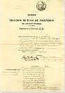 Póliza del Seguro de Incendios de la  Universidad. 1852