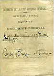 Expediente personal deEmlia Pardo Bazán 1916 / 1921