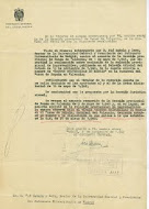 Expediente de desbloqueo de la cuenta corriente de la Universidad en el Banco de España en Valencia. 1942