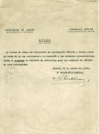 Aviso de la suspensión de matrículas para los exámenes de Ingreso 1936