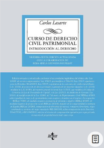 Curso de derecho civil patrimonial / Lasarte