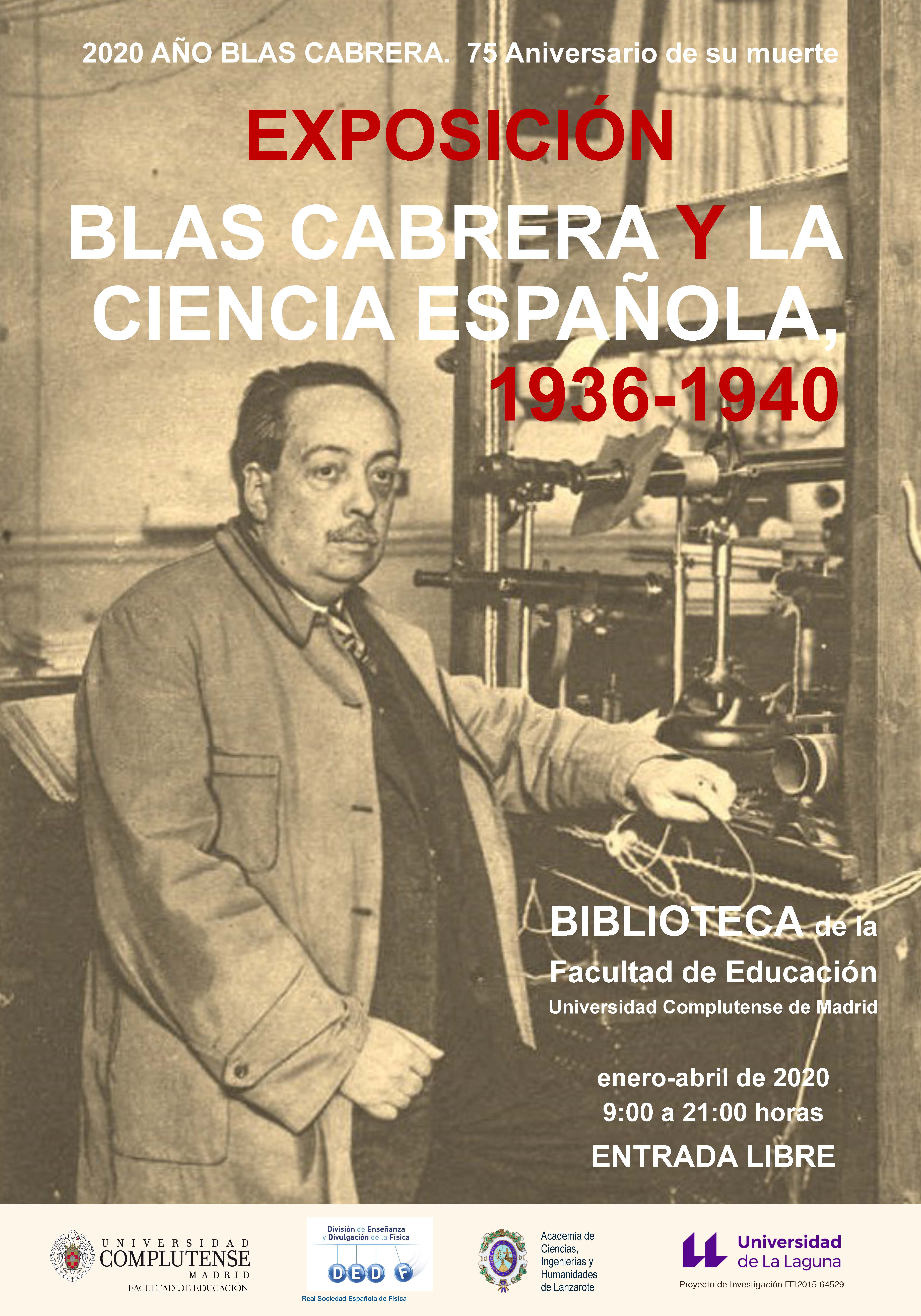 Exposición Blas Cabrera y la Ciencia