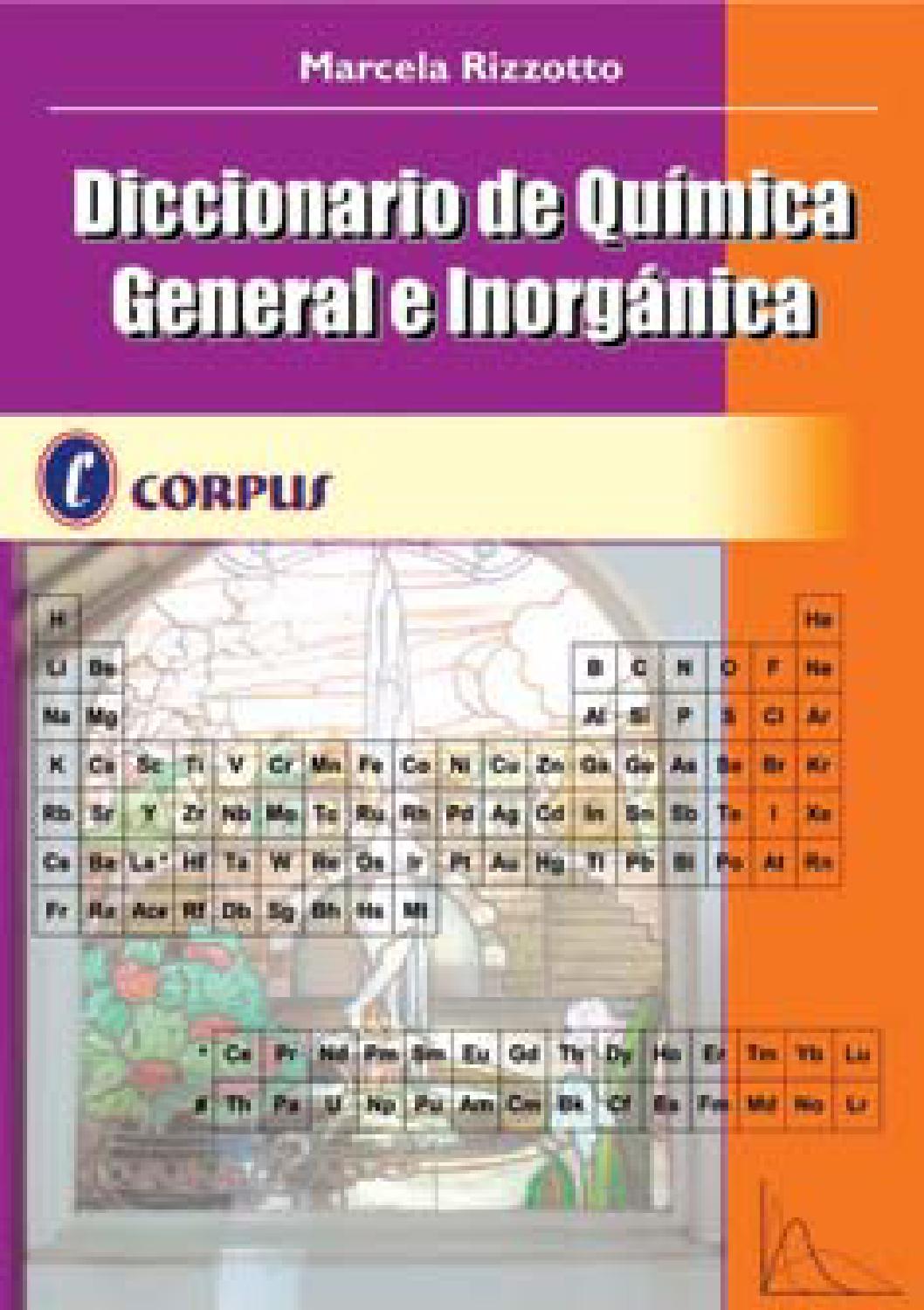 Rizzotto. Diccionario de química general e inorgánica