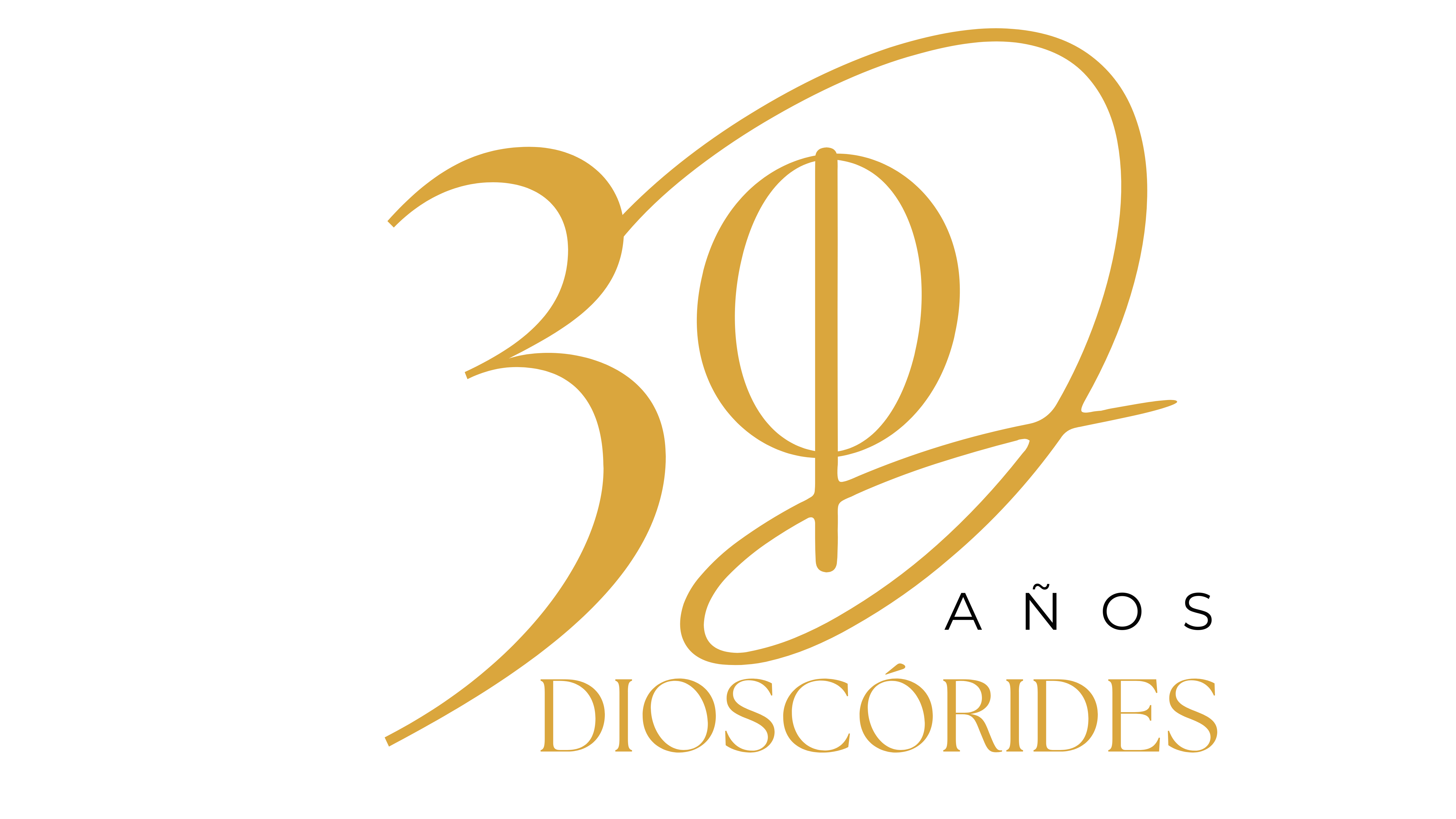 Logo 30 años de Dioscórides