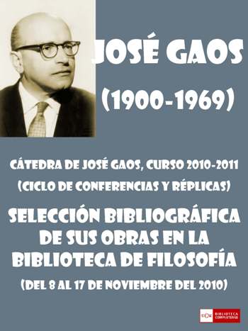 Exposición José Gaos