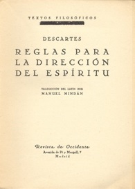 Descartes. Regulae ad directionem ingenii