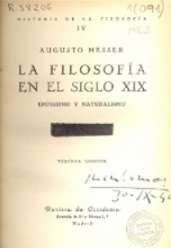 La filosofía en el siglo XIX: empirismo y naturalismo