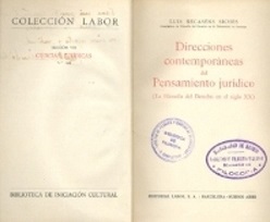 Direcciones contemporáneas del pensamiento jurídico