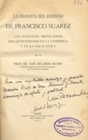 La filosofía del derecho de Francisco Suárez