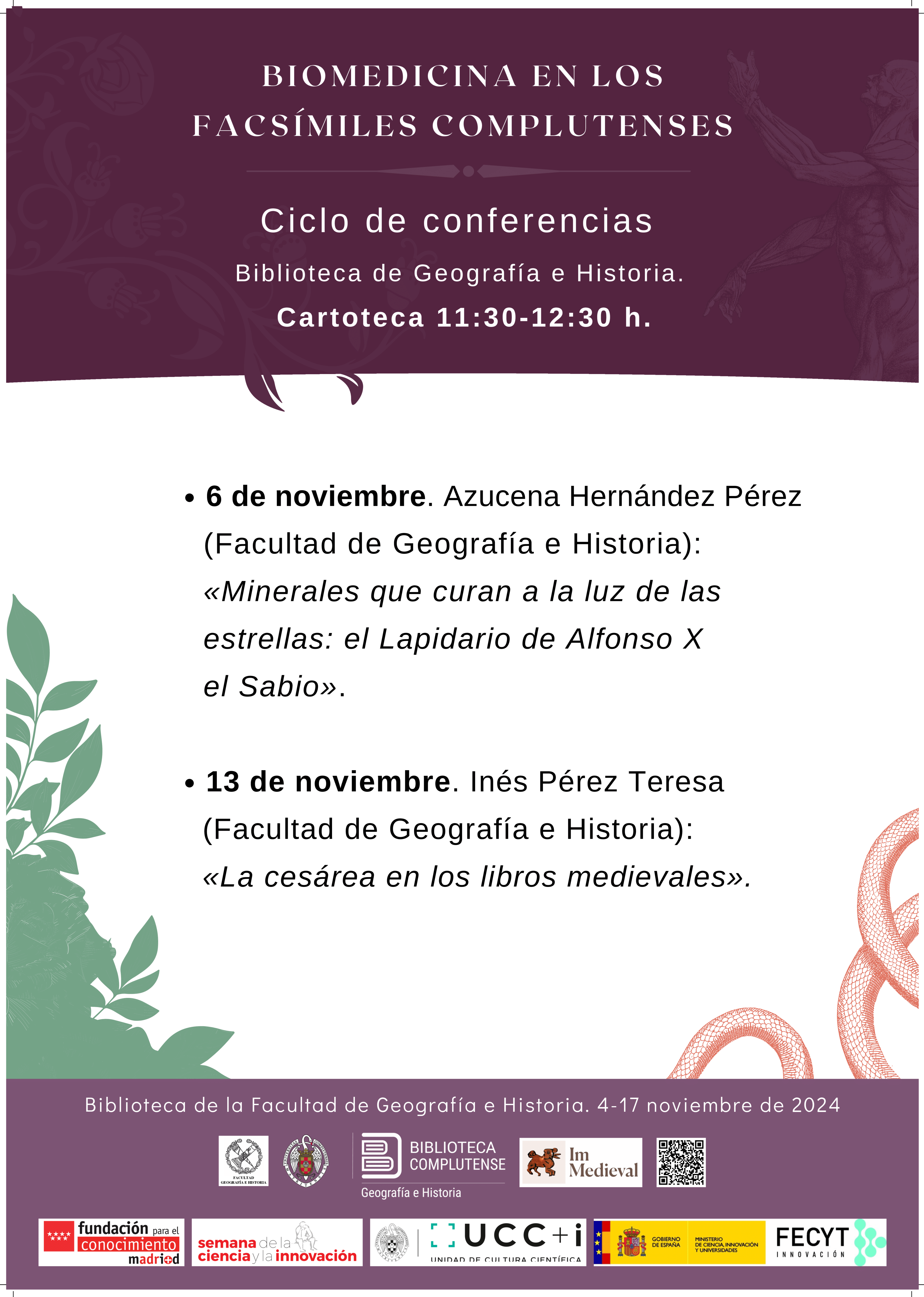 Cartel ciclo de conferencias