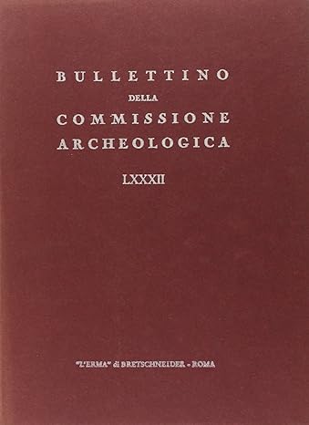 bullettino della commissione archeologica comunale di roma