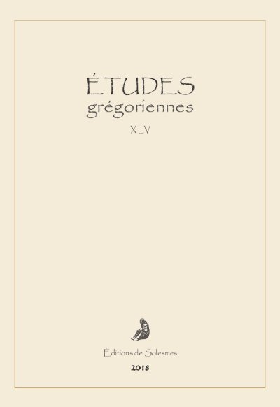 etudes gregoriennes