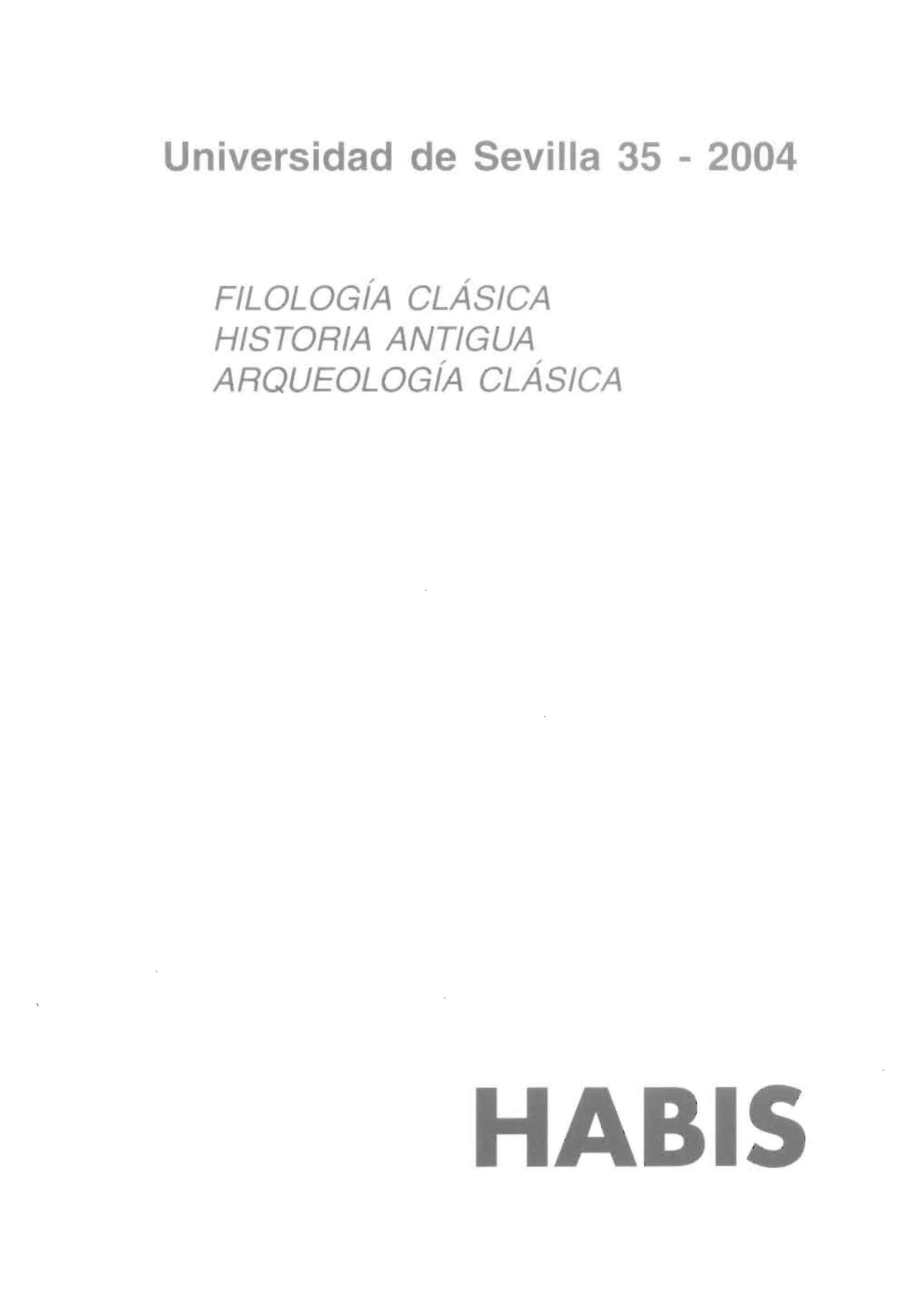 habis_ filología clásica, historia antigua, arqueología clásica