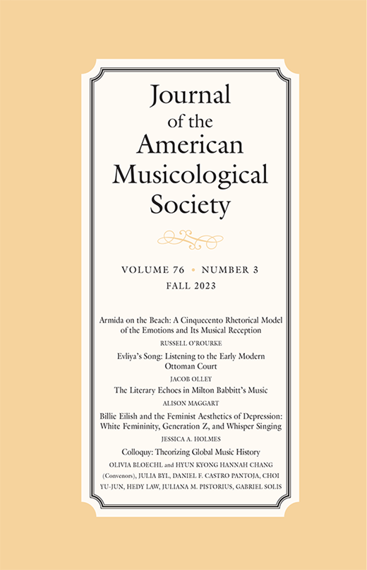 journal of the american musicological society