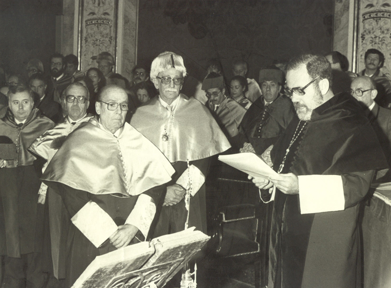 Investidura como Doctor "Honoris Causa" por la Universidad Complutense de Madrid (28/01/1981)