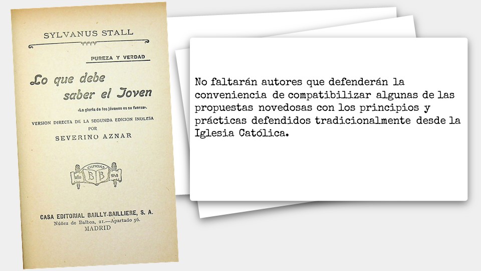 No faltarán autores que defenderán la conveniencia de compatibilizar algunas de las propuestas novedosas con los principios y prácticas defendidos tradicionalmente desde la Iglesia Católica.

