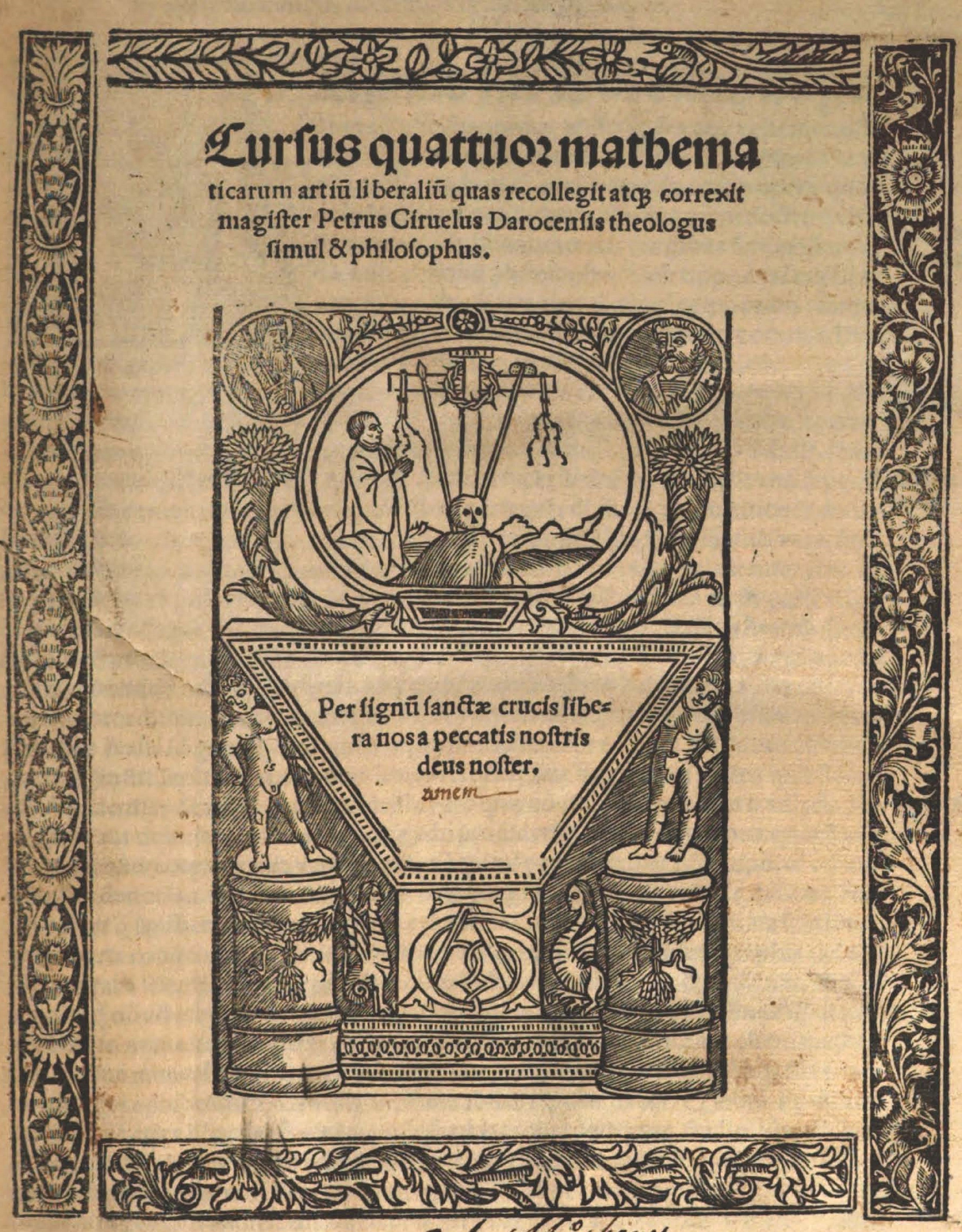 06- Pedro Sánchez Ciruelo. Cursus quatuor mathematicarum, 1516