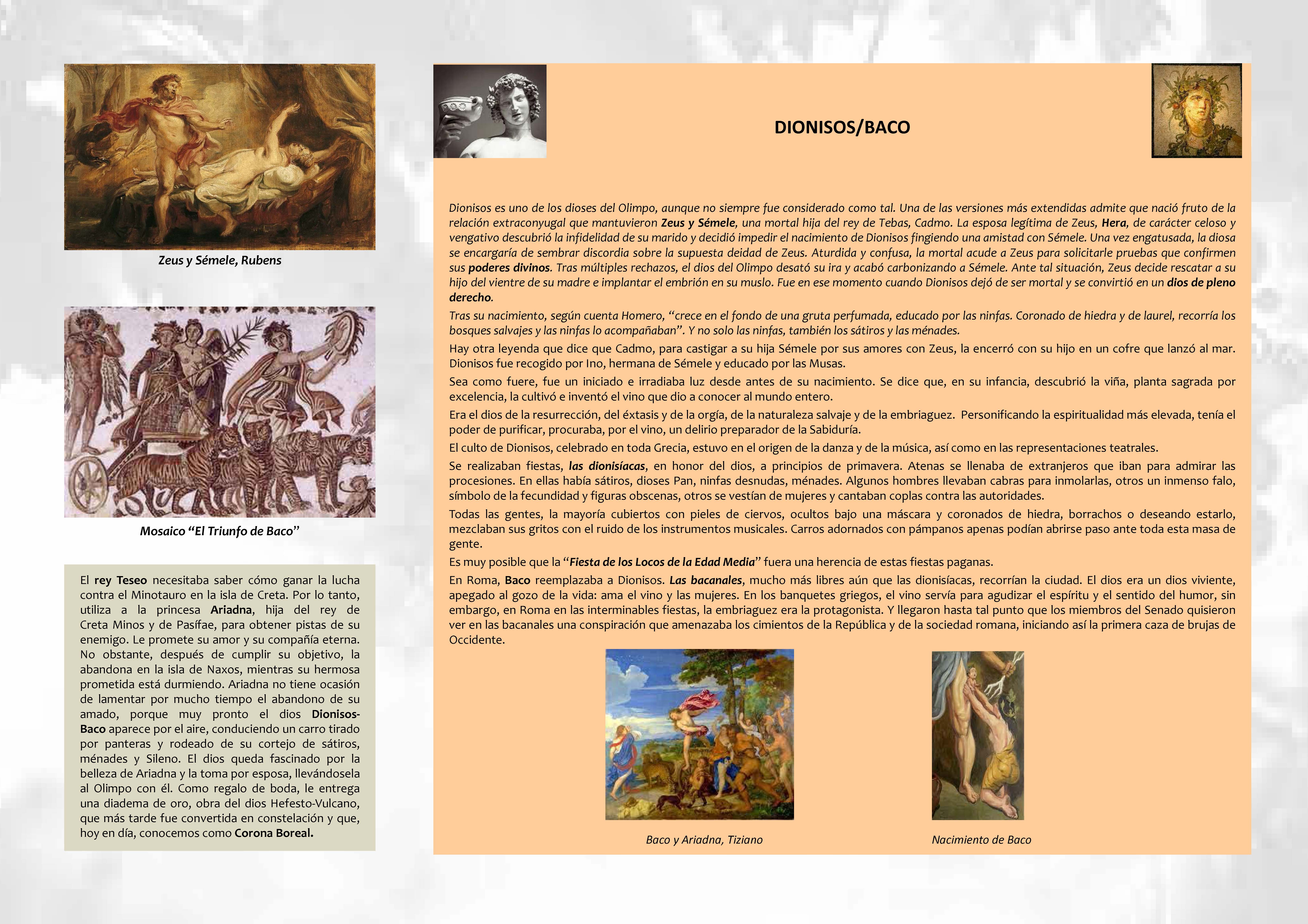 Historia del Vino: Dionisios -Baco